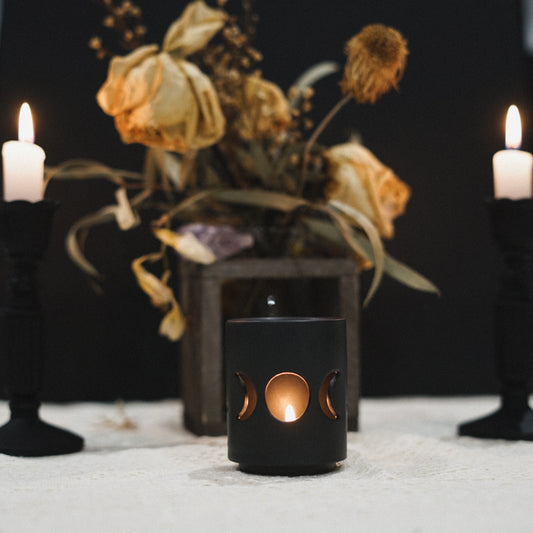 Triple Moon Tealight Holder